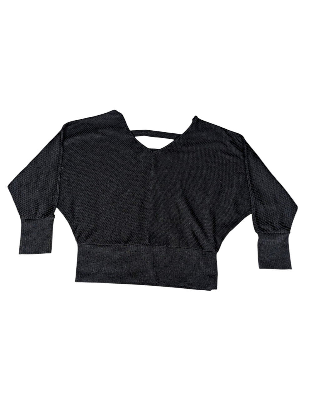 Just Be Ribbed Dolman Sweater Large